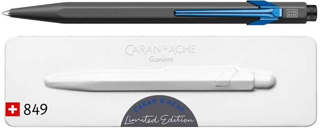 Ручка шариковая Carandache Office 849 Claim your style, серый матовый, подарочная коробка Ручка шариковая Carandache Office 849 Claim your style, серый матовый, подарочная коробка