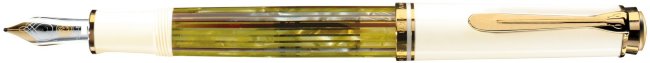 Перьевая ручка Pelikan Souveraen M 400, White Tortoise, подарочная коробка Перьевая ручка Pelikan Souveraen M 400, White Tortoise, подарочная коробка