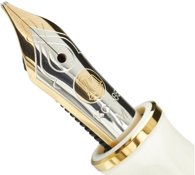 Перьевая ручка Pelikan Souveraen M 400, White Tortoise, подарочная коробка Перьевая ручка Pelikan Souveraen M 400, White Tortoise, подарочная коробка