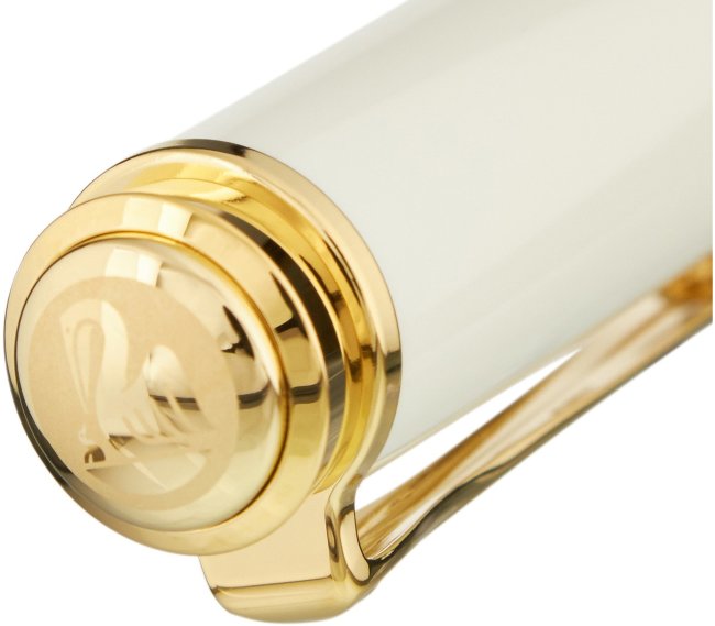 Перьевая ручка Pelikan Souveraen M 400, White Tortoise, подарочная коробка Перьевая ручка Pelikan Souveraen M 400, White Tortoise, подарочная коробка