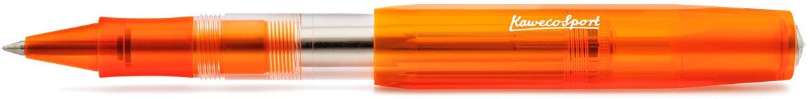 Ручка гелевая (роллер) Ice Sport 0.7мм оранжевый прозрачный корпус