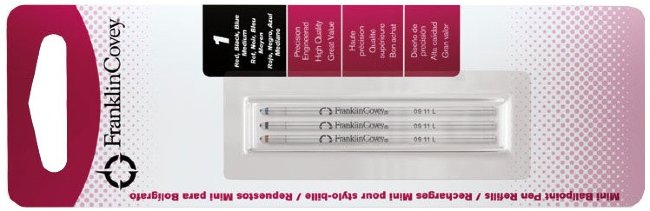 Стержни шариковые мини для многофункциональных ручек Franklin Covey, красный, черный, синий Стержни шариковые мини для многофункциональных ручек Franklin Covey, красный, черный, синий
