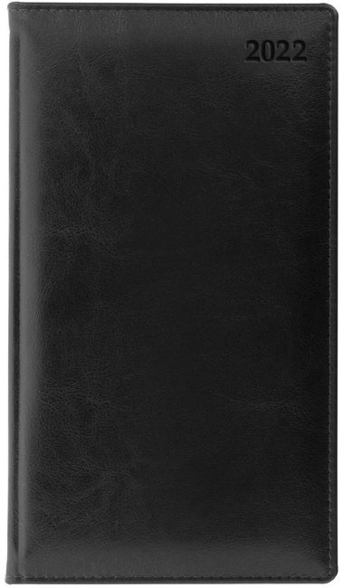 Еженедельник Letts GLOBAL DELUXE IBIZA A6 натуральная кожа, кремовые страницы, черный