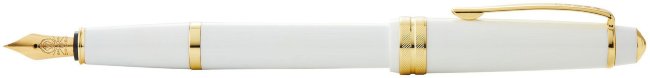 Перьевая ручка Cross Bailey Light Polished White Resin and Gold Tone Перьевая ручка Cross Bailey Light Polished White Resin and Gold Tone