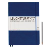 Записная книжка Leuchtturm Master A4+ (нелинованная), 235 стр., твердая обложка, темно-синяя