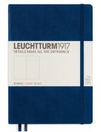 Записная книжка Leuchtturm A5 (нелинованная), 251 стр., твердая обложка, темно-синяя