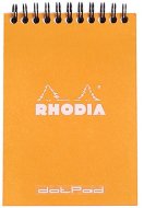 Блокнот Rhodia Classic на спирали, A6, точка, 80 г, оранжевый