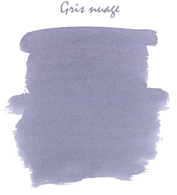 Картриджи для перьевых ручек Herbin, Gris nuage светло-серый, 6 шт