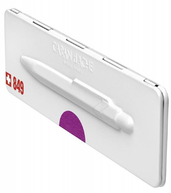 Ручка шариковая Carandache POPLINE Metal-X, фиолетовая Ручка шариковая Carandache POPLINE Metal-X, фиолетовая