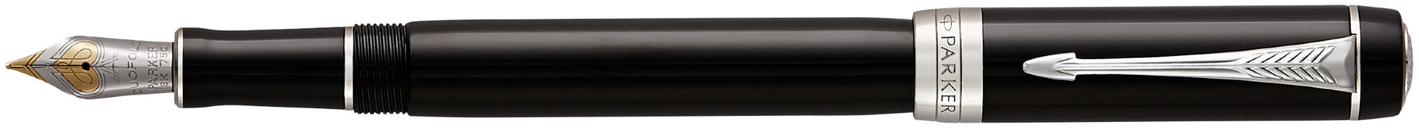 Перьевая ручка Parker Duofold F74 International Black CT
