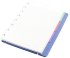 Тетрадь Filofax CLASSIC PASTELS A5 PU 56л линейка, съемные листы, спираль двойная, синий