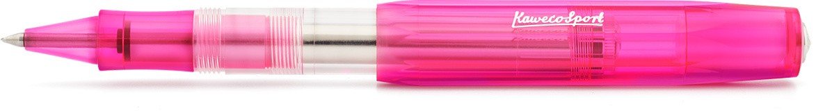 Ручка гелевая (роллер) Ice Sport 0.7мм розовый прозрачный корпус