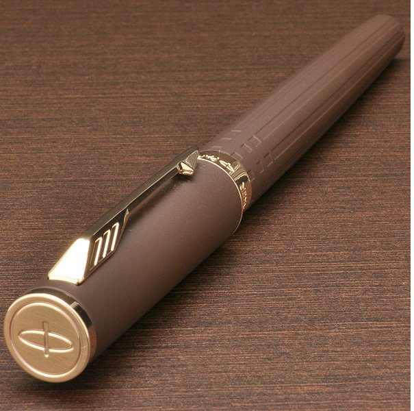 Ручка-5й пишущий узел Parker Ingenuity Slim F501, Brown Rubber PGT