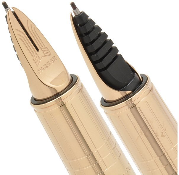 Ручка-5й пишущий узел Parker Ingenuity Slim F501, Brown Rubber PGT