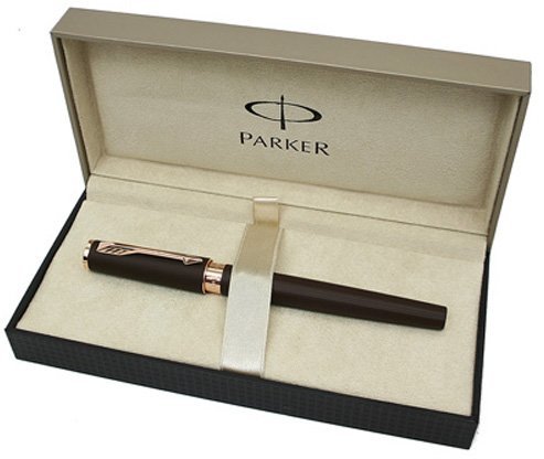 Ручка-5й пишущий узел Parker Ingenuity Slim F501, Brown Rubber PGT