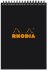 Блокнот Rhodia Classic на спирали, A5, клетка, 80 г, черный