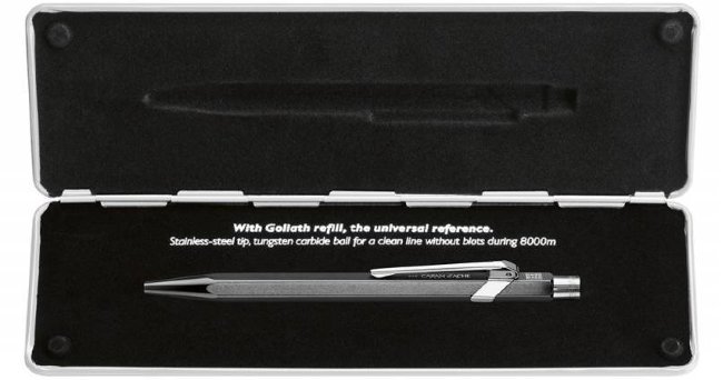 Ручка шариковая Carandache POPLINE Metal-X, черная Ручка шариковая Carandache POPLINE Metal-X, черная