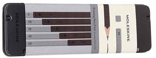 Набор карандашей чернографитных Moleskine DRAWING SET (H/HB/2B/4B/6B)