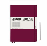 Записная книжка Leuchtturm Master Slim А4+ (в клетку), 123 стр., твердая обложка, винный