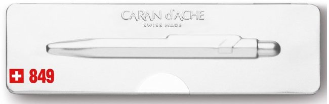Ручка шариковая Carandache POPLINE, белая