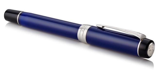 Перьевая ручка Parker Duofold F74 International Blue/Black CT