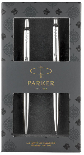 Набор Parker Jotter Core KB61 Stainless Steel CT: шариковая ручка и механический карандаш