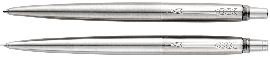 Набор Parker Jotter Core KB61 Stainless Steel CT: шариковая ручка и механический карандаш