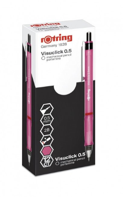 Карандаш механический Rotring Visuclick 2089095 0.5мм розовый
