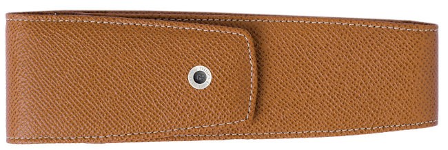 Пенал для двух ручек Graf von Faber-Castell кожаный, коричневый Пенал для двух ручек Graf von Faber-Castell кожаный, коричневый