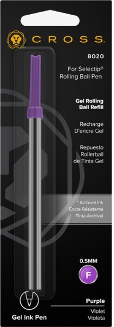 Стержень для ручки-роллера Cross тонкий, фиолетовый