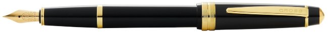 Перьевая ручка Cross Bailey Light Polished Black Resin and Gold Tone Перьевая ручка Cross Bailey Light Polished Black Resin and Gold Tone