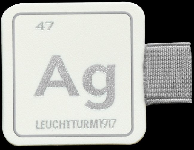 Записная книжка Leuchtturm A5 (в точку), юбилейное издание 1917, 251 стр., твердая обложка, серебрянная