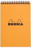 Блокнот Rhodia Classic на спирали, A5, клетка, 80 г, оранжевый