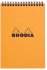 Блокнот Rhodia Classic на спирали, A5, клетка, 80 г, оранжевый
