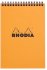 Блокнот Rhodia Classic на спирали, A5, клетка, 80 г, оранжевый