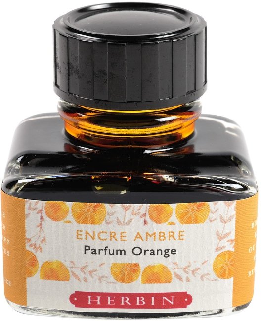 Ароматизированные чернила в банке Herbin, 30 мл, Оранжевый, Апельсин Ароматизированные чернила в банке Herbin, 30 мл, Оранжевый, Апельсин