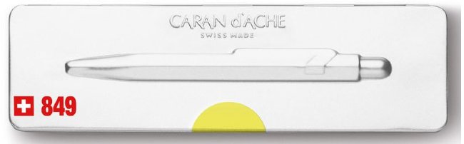 Ручка шариковая Carandache POPLINE, желтая Ручка шариковая Carandache POPLINE, желтая
