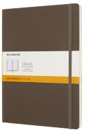 Блокнот Moleskine CLASSIC SOFT XLarge, линейка, коричневый