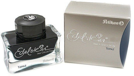 Флакон с чернилами для ручек перьевых Pelikan Edelstein EIV Topaz, бирюзово-синий, 50 мл
