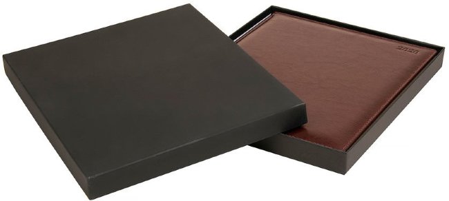 Ежедневник Letts GLOBAL DELUXE IBIZA А5, позолоченный срез, датированный, бургунди