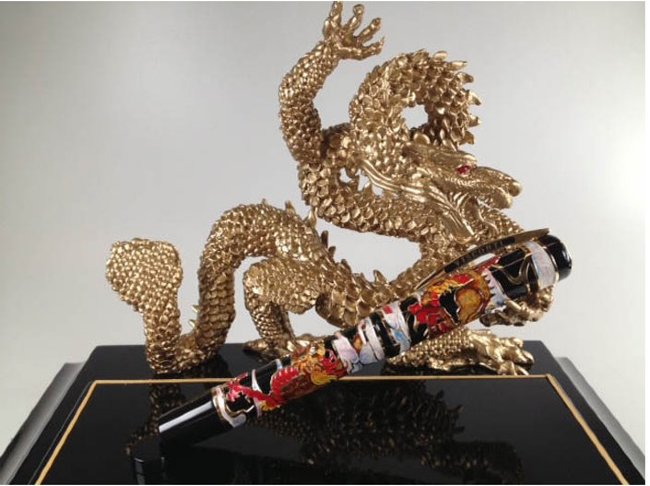 Ручка перьевая Visconti Dragon 2012 Limited Edition, Black and Red GT