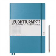 Записная книжка Leuchtturm Master Slim A4+ (в клетку), 123 стр., твердая обложка, нордически-синяя
