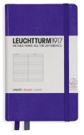 Записная книжка Leuchtturm A6 (в линейку), 187 стр., твердая обложка, пурпурная