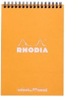 Блокнот Rhodia Classic на спирали, A5, точка, 80 г, оранжевый