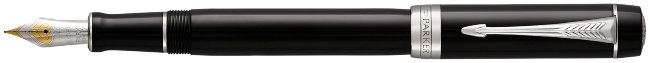 Перьевая ручка Parker Duofold F77 Centennial Black CT Перьевая ручка Parker Duofold F77 Centennial Black CT
