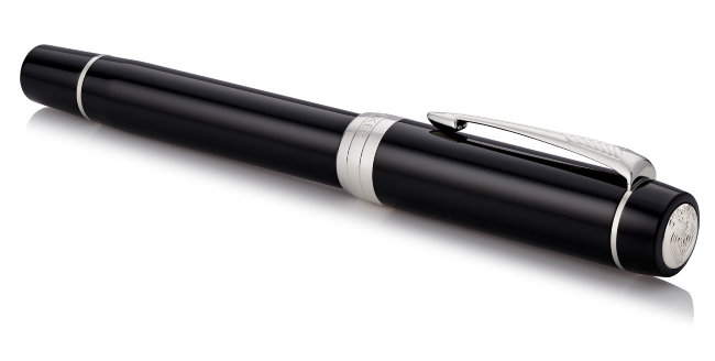 Перьевая ручка Parker Duofold F77 Centennial Black CT Перьевая ручка Parker Duofold F77 Centennial Black CT