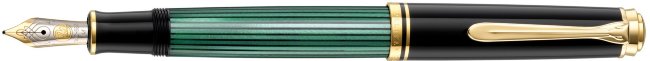 Перьевая ручка Pelikan Souveraen M 600, черный/зеленый, подарочная коробка