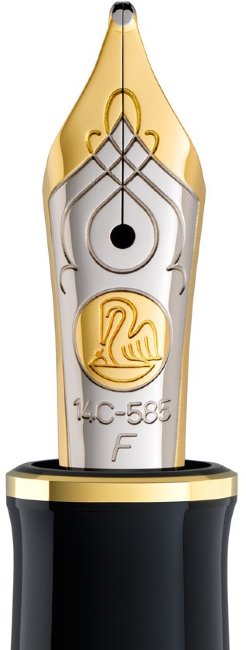 Перьевая ручка Pelikan Souveraen M 600, черный/зеленый, подарочная коробка