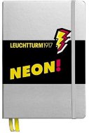 Записная книжка Leuchtturm A5 (в точку), юбилейное издание Neon, 251 стр., твердая обложка, серебро/желтый