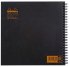 Блокнот Rhodia Classic Reverse Book на спирали, 21х21, клетка, 80 г, черный